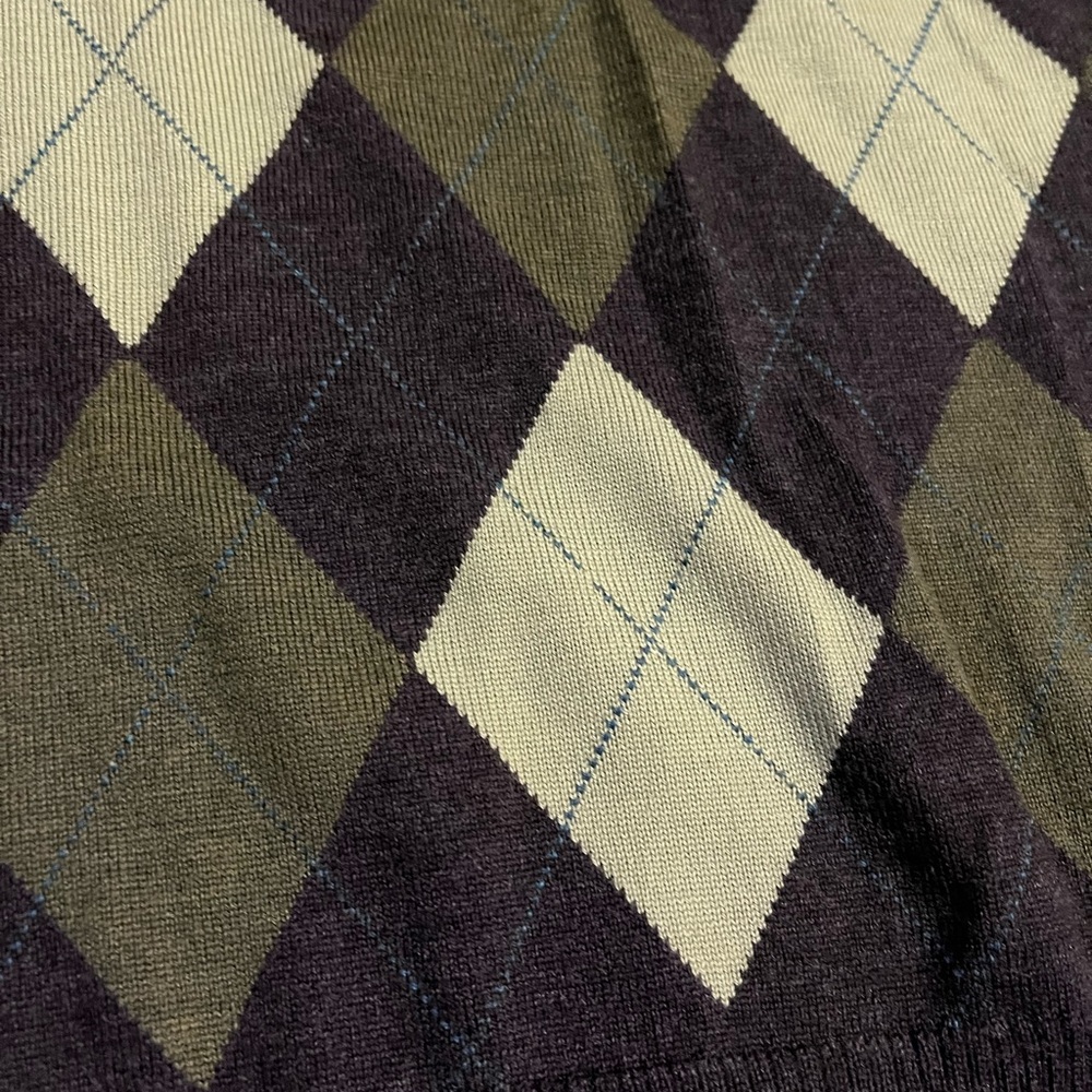 Pendleton Plus Checkered 100% Wool Pull Over - image 5